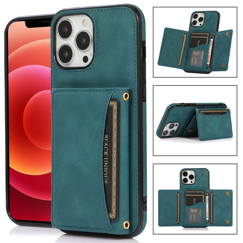 best iphone 11 Pro Max case For iPhone 13 Pro Max Case Luxury Leather Card Wallet Stand Holder Soft Case For iPhone 12 11 Pro Max XS Max X XR 8 7 Plus Cases leather iphone 11 Pro Max case