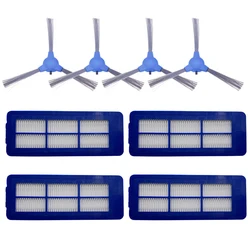 Universal Side Brush and HEPA Filter Replacement Kit for Robotic Vacuum Cleaners (Set 2)