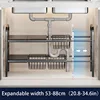 1 Set Multi-Use Kitchen Under Bathroom Sink Organizers - Expandable Cabinet Shelf Organizer Storage Rack 4