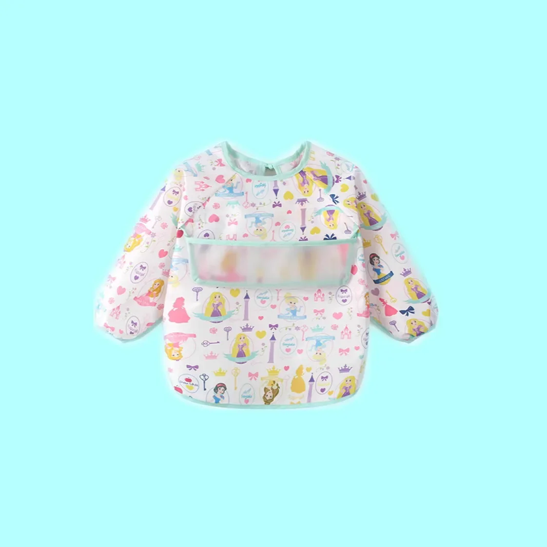 New Waterproof Long Sleeve Baby Feeding Smock Overall Eating Clothes Toddler Anti-Reverse Clothing Children's Apparel Accessorie