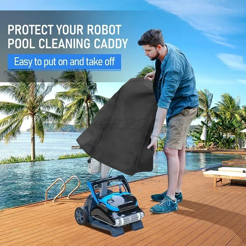 Pool Cleaner Cover Swimming Pool Cleaning Robotic Oxford Cloth Breathable Protective Cover for Most Machines
