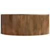 Coffee Table in , 36-Inch Round, Solid Mango Wood Drum Design for Living Room Assembled, coffee table 4