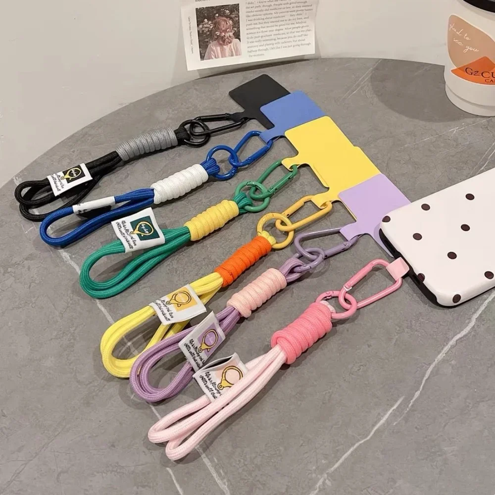 Phone Lanyard Stylish Color-Matching Multi-Functional Key Chain Backpack Hanging Rope & Decorative Ornament For All Phones