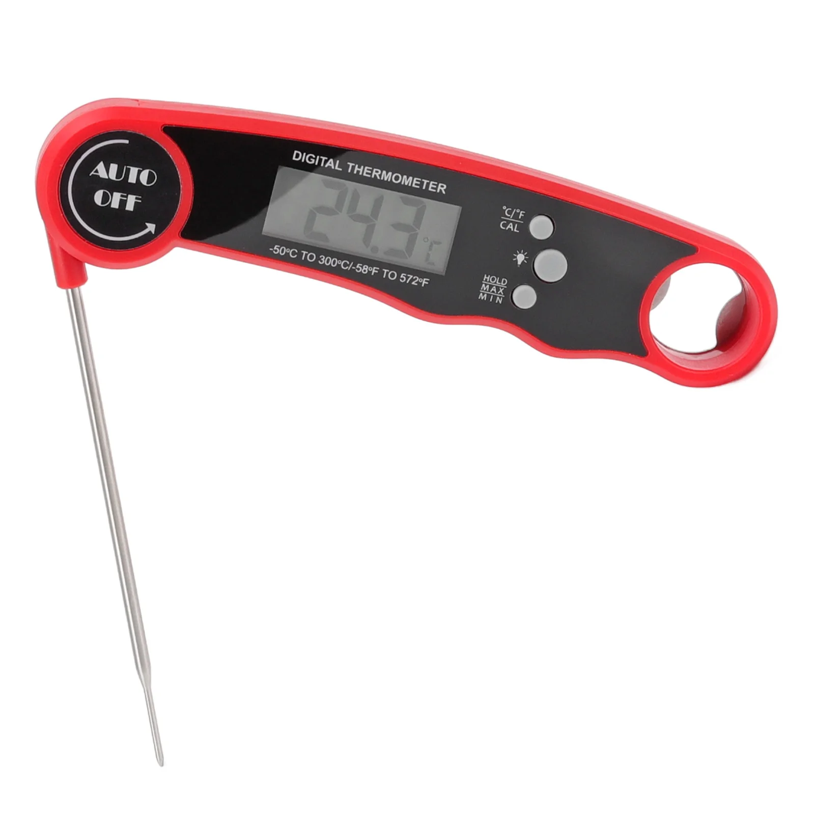 Kitchen Thermometer Digital Small Error Meat Thermometer Stainless Steel Probe Magnet High Stability for Kitchen for Grilling