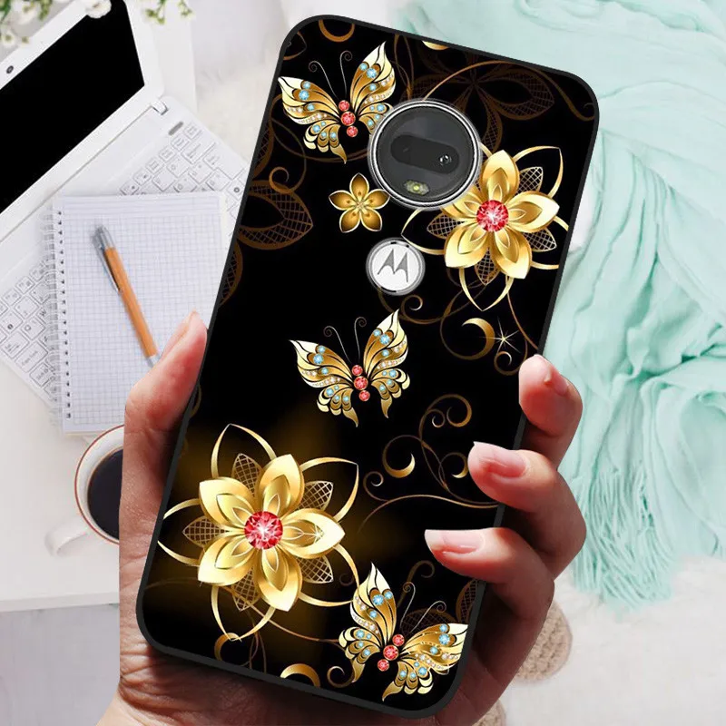 Stylish Soft TPU Protective Case - Fashionable Painted Cover for Motorola Moto G7 Series