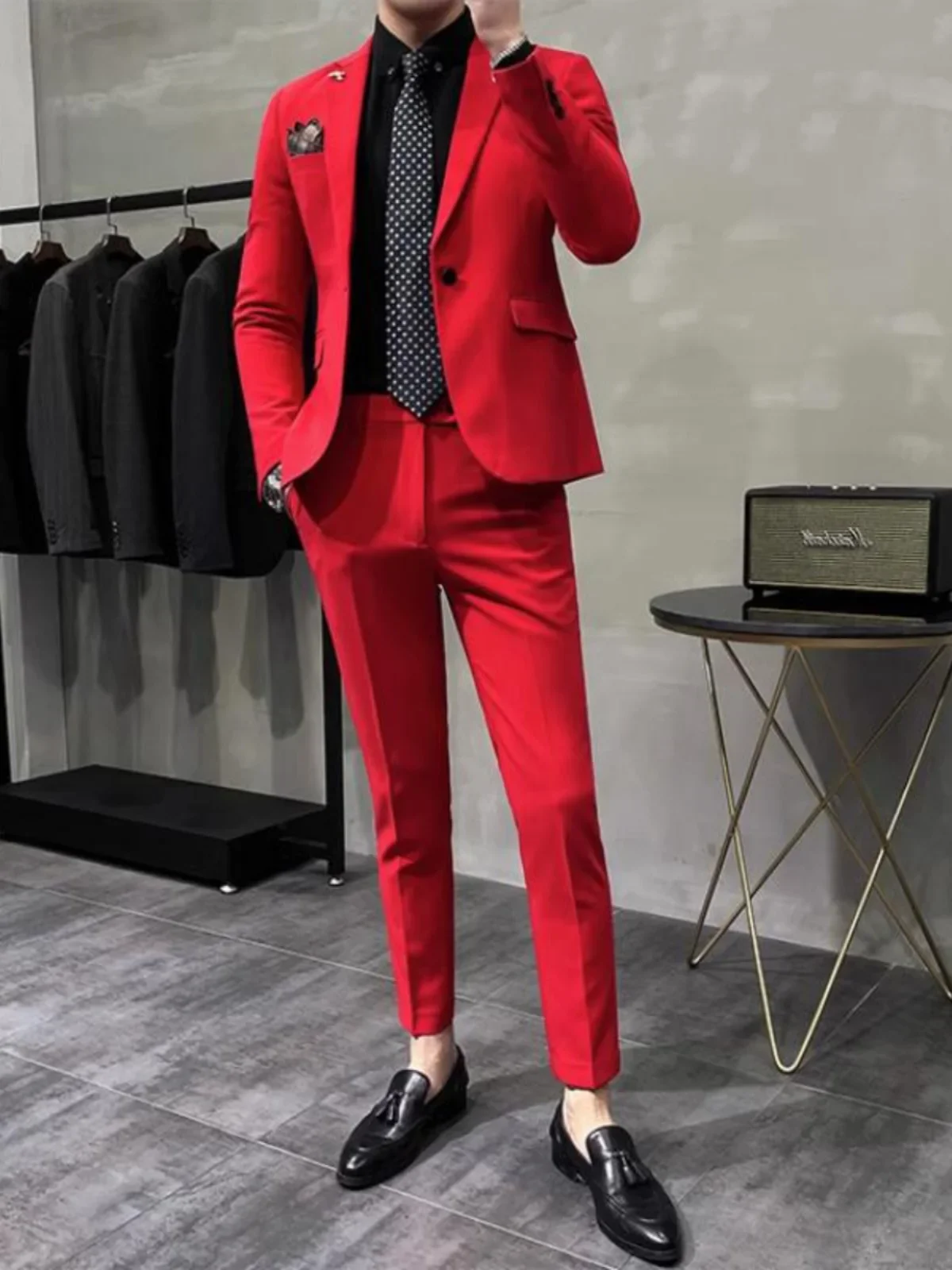 

Мужской деловой костюмный костюм, профессиональный деловой костюм, 3070