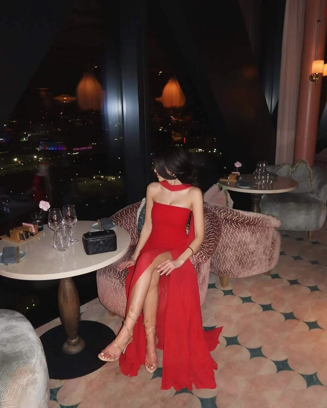 Elegant Strapless Long Dress with Slit for Beach Elegance photo review