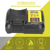 DCB112 Battery Charger For Dewalt 10.8V 12V 14.4V 18V 20V DCB206 DCB205 DCB204 DCB203 DCB120,DCB107 DCB115 DCB105(No battery) 3