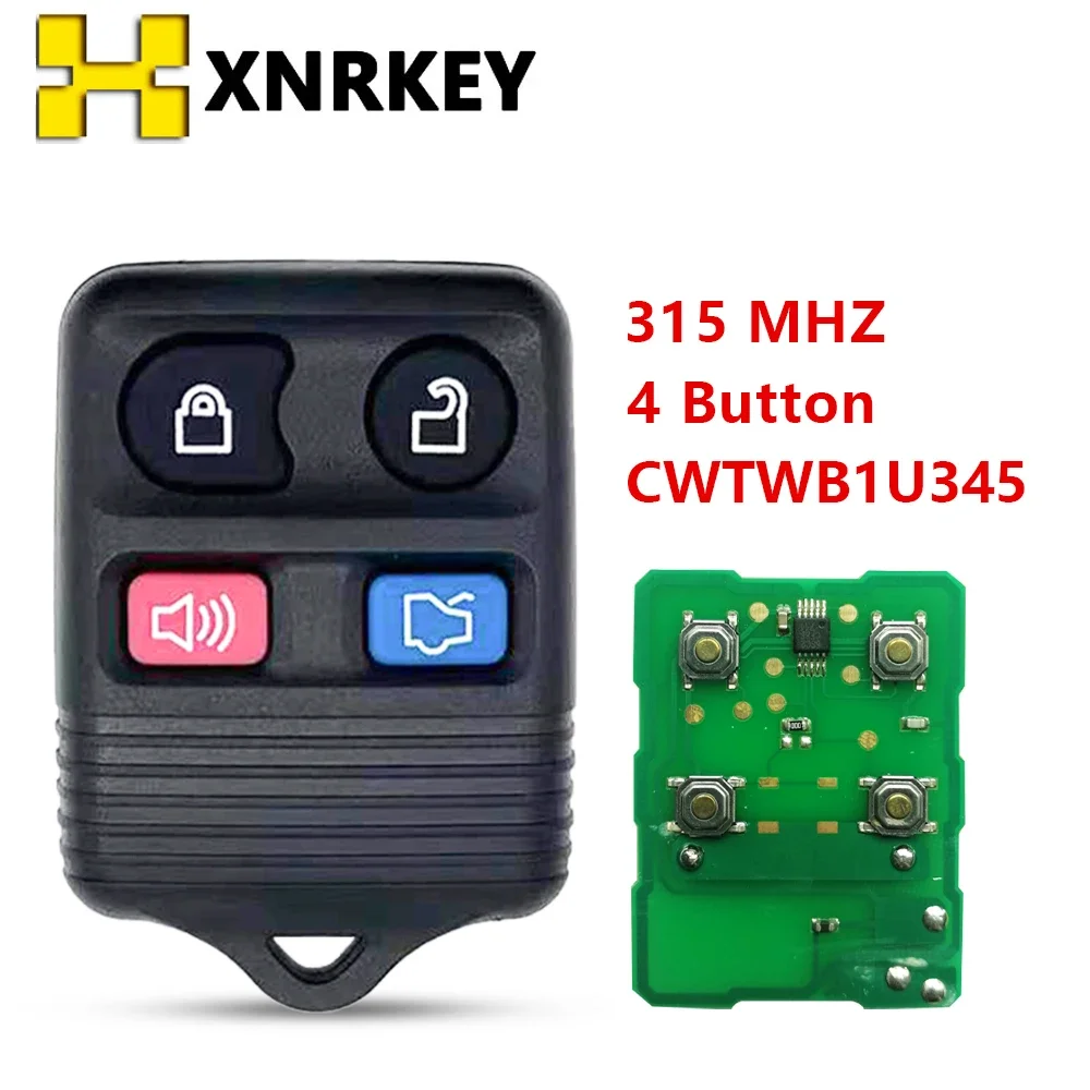 4 Button 315Mhz Remote key For Ford Mustang Focus Lincoln LS Town Car Mercury Grand Marquis Sable Remote Key car remote key car key transponder chip