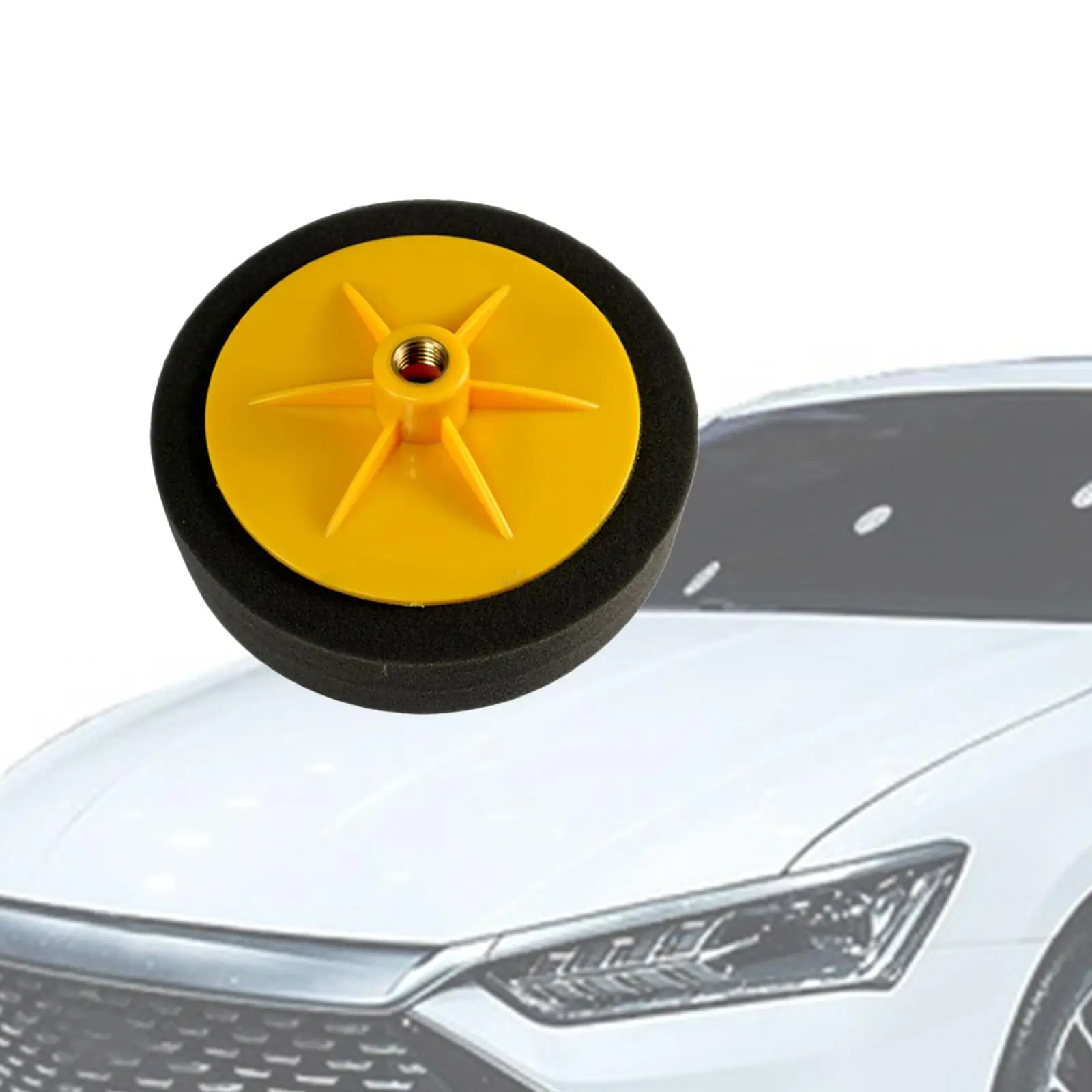 150mm Car Polishing Pad Wheel Sponge ing Waxing Pad for car Paint, Furniture Polished Finish with Drill Adapter