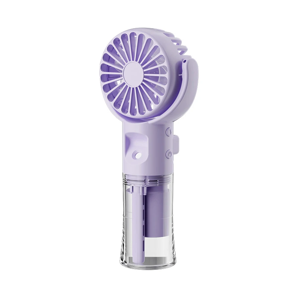 Portable Handheld Mist Fan with USB Rechargeable Air Cooler and Humidifier Function