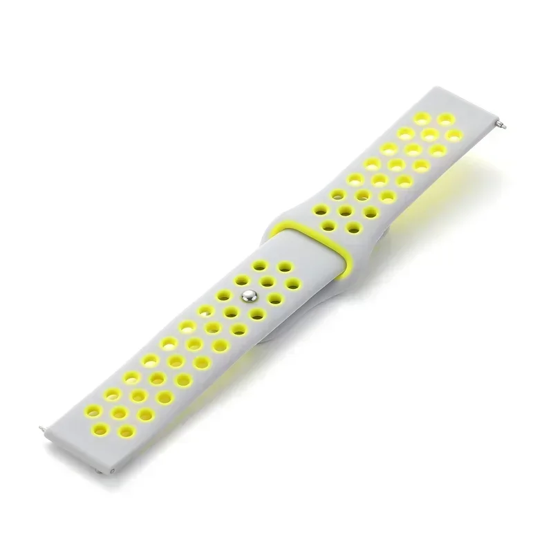 Silicone Sports Wristband Bracelet - 20mm/22mm Adjustable Strap