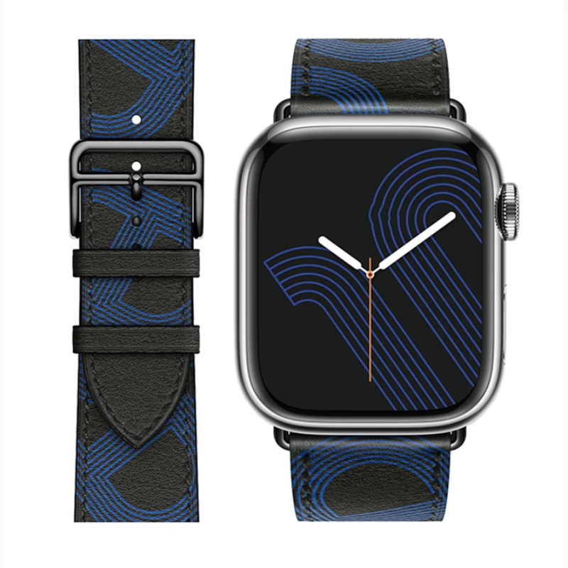 Leather strap For Apple watch band Ultra 8 7 45mm 49mm 41mm Bracelet Wristband For iWatch 6 5 4 3 SE 44mm 42mm 40mm 38mm Correa