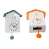 Cuckoo Clock with Chimer Bird House Cuckoo Sound Clock Battery Powered Cuckoo Wall Clock for Wall Art Home Living Room Decor 2