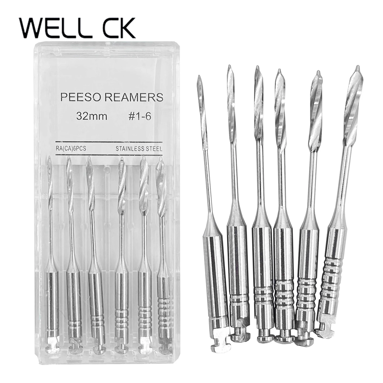 DentalToolsRootCannalEndoPeesoReamersDrill28mm32mmStainless