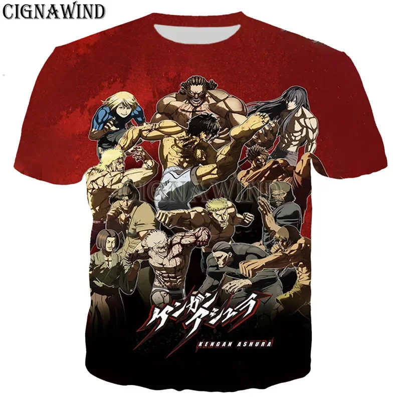 Anime Kengan Ashura T Shirt Men/women 3D Printed T-shirts Casual Harajuku Style Tshirt Streetwear Tops