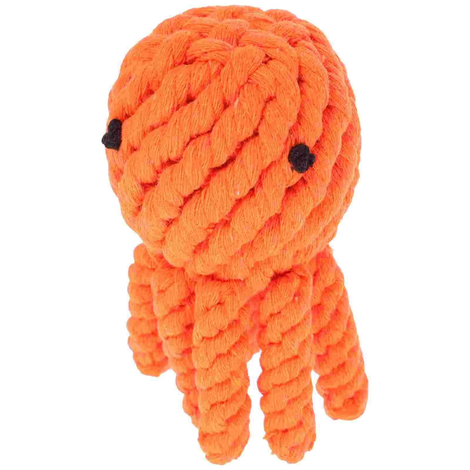

Pet Dog Chew Toy Cotton Rope Woven Puppy Teething Toy Funny Octopus Shaped Dog Biting Toy