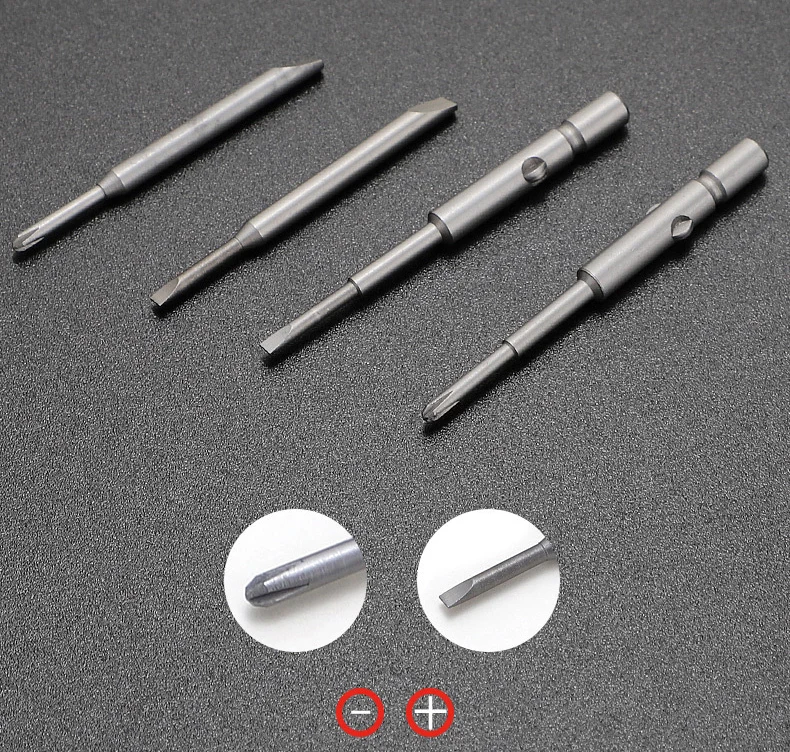 1pc Screwdriver Blade Head Hand Tool Accessory Ear Or Cutter Hexalobular Hexgonal Slot Straight Type 2