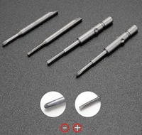1pc Screwdriver Blade Head Hand Tool Accessory Ear Or Cutter Hexalobular Hexgonal Slot Straight Type 2