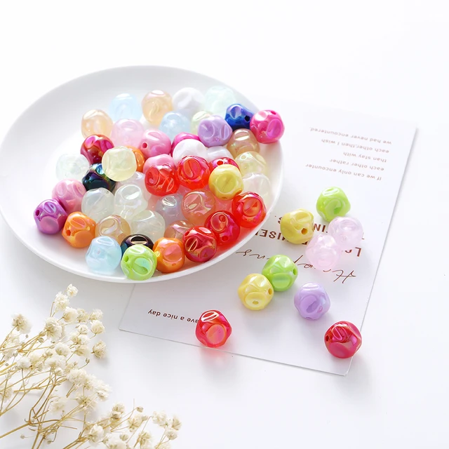 5pcs/lot 16mm Acrylic side hole irregular large beads for Jewelry