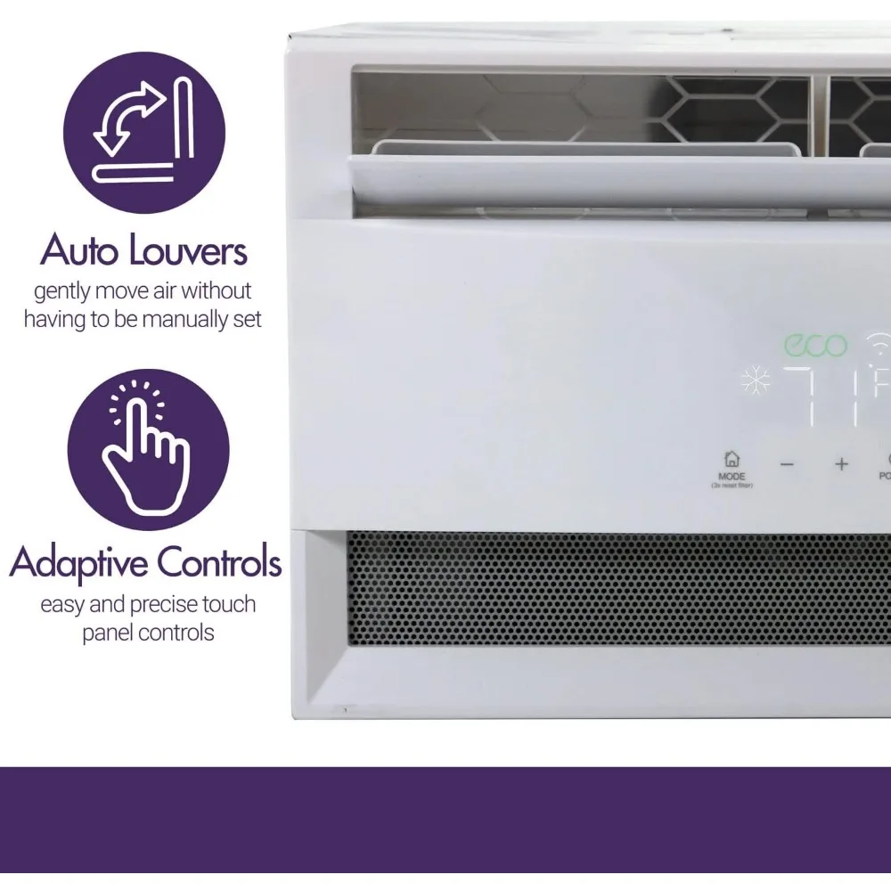 8,000 BTU Window Air Conditioner and Dehumidifier, 115V, Window AC Unit for Apartment, Living Room