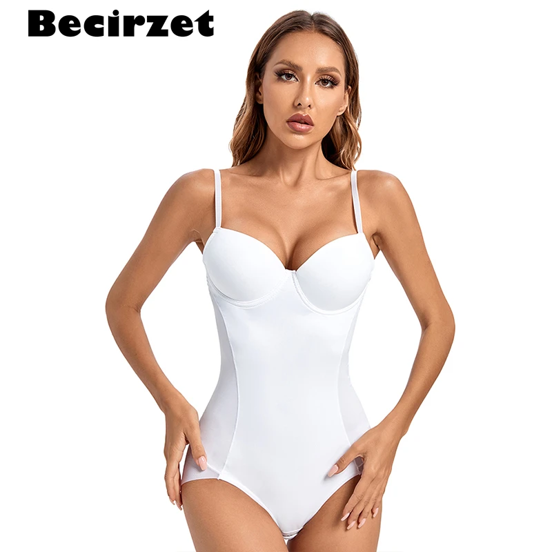 Women Body Shaper One Piece Bodysuit Plus Size Seamless Underwear