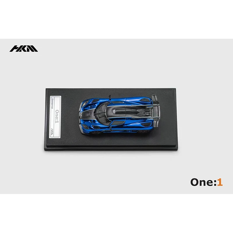 HKM In Stock 1:64 Agera ONE 1 Half Carbon Chrome Diecast Diorama Car Model Collection Miniature Toys 6
