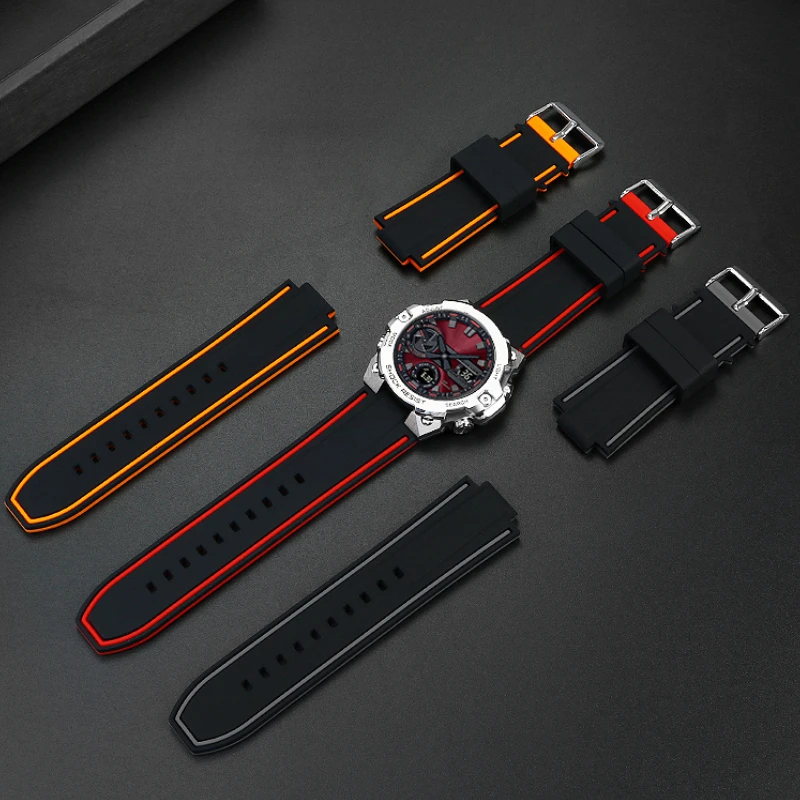 Cinturino Da 16Mm Per Casio G-Shock Ga-2100 Cinturino Ga110 Gm-110 Gm-5600 Ga2100 Ga-2110 Series Bracciale Sportivo Da Uomo In Silicone