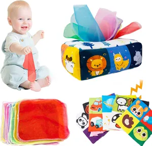 Игрушки Монтессори, Волшебная коробка для салфеток, Детская развивающая игрушка для обучения, сенсорная игрушка для детей, упражнение пальцев, занятая настольная игра для детей