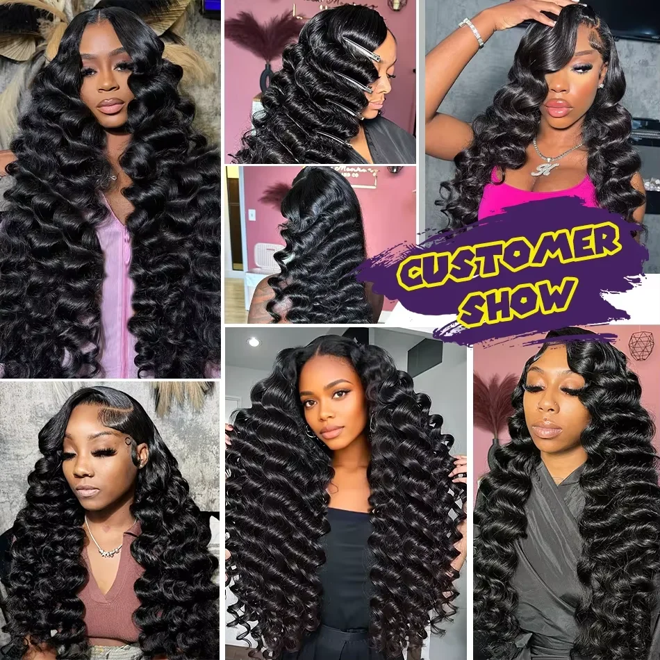 Raw Human Hair Bundles Brazilian 3 4 Bundles 28 30 Inch Virgin Remy Hair Extensions For Women Sew In Quick Weave Loose Deep Wave 6