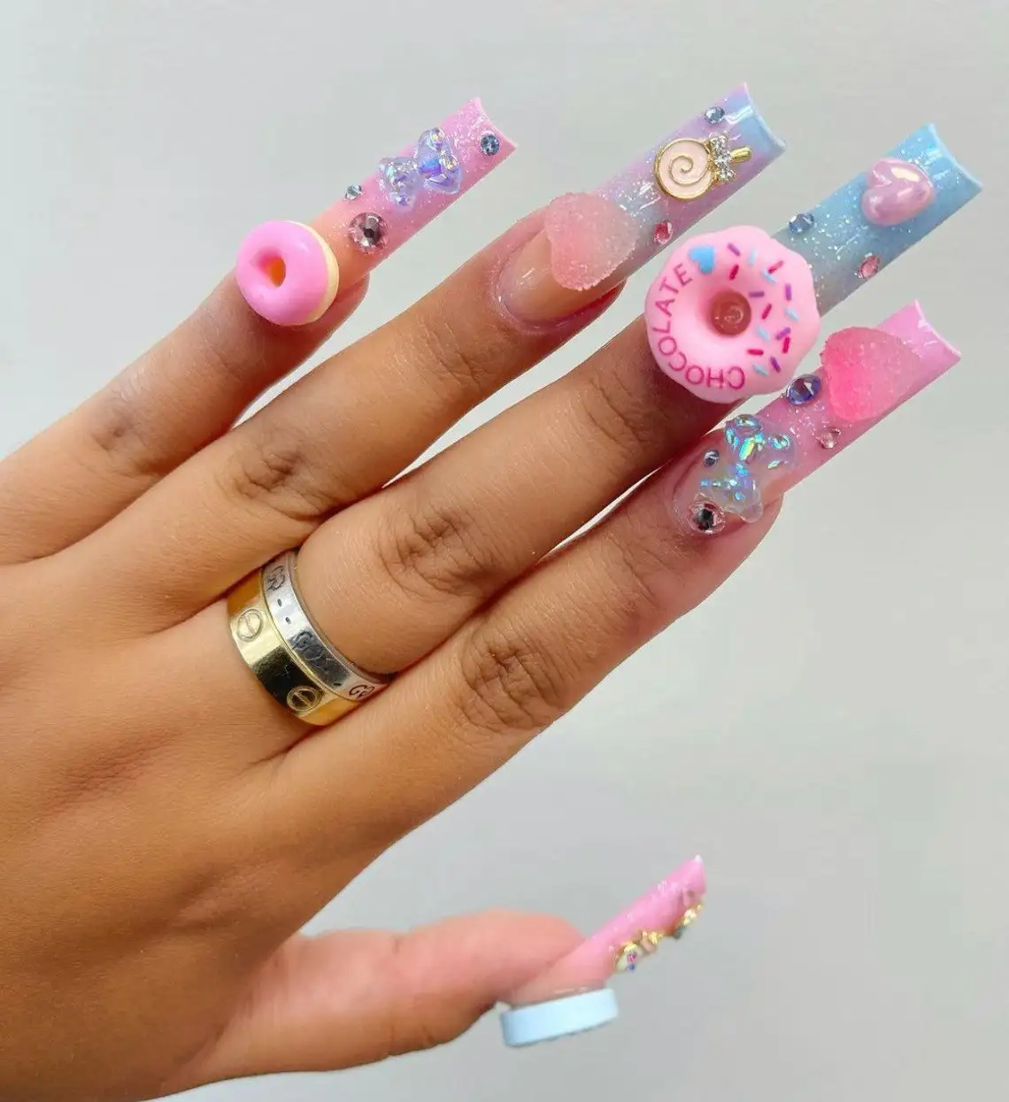 20pcs Kawaii Nail Arts Charms Donut/Ice Cream/Candy/Lollipop Mixed Resin  Acrylic Decorations DIY Cute Cartoon Donut Nail Charms - AliExpress