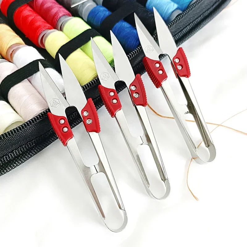Sewing scissors 5/10/20pcs U Thread Scissors Stainless Steel Yarn Shears Cutting Sewing Scissors Cross Stitch Embroidery Shears Costura