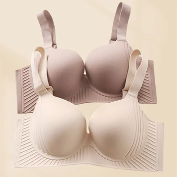 Large breasts and small breasts underwear for women adjustable shape plush breasts top breasts ultra-thin sexy large size wom 1