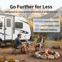 Chauffe-eau sans réservoir pour camping-car, sur demande, longue durée de fonctionnement, télécommande avec porte blanche, adapté aux zones montagneuses 4