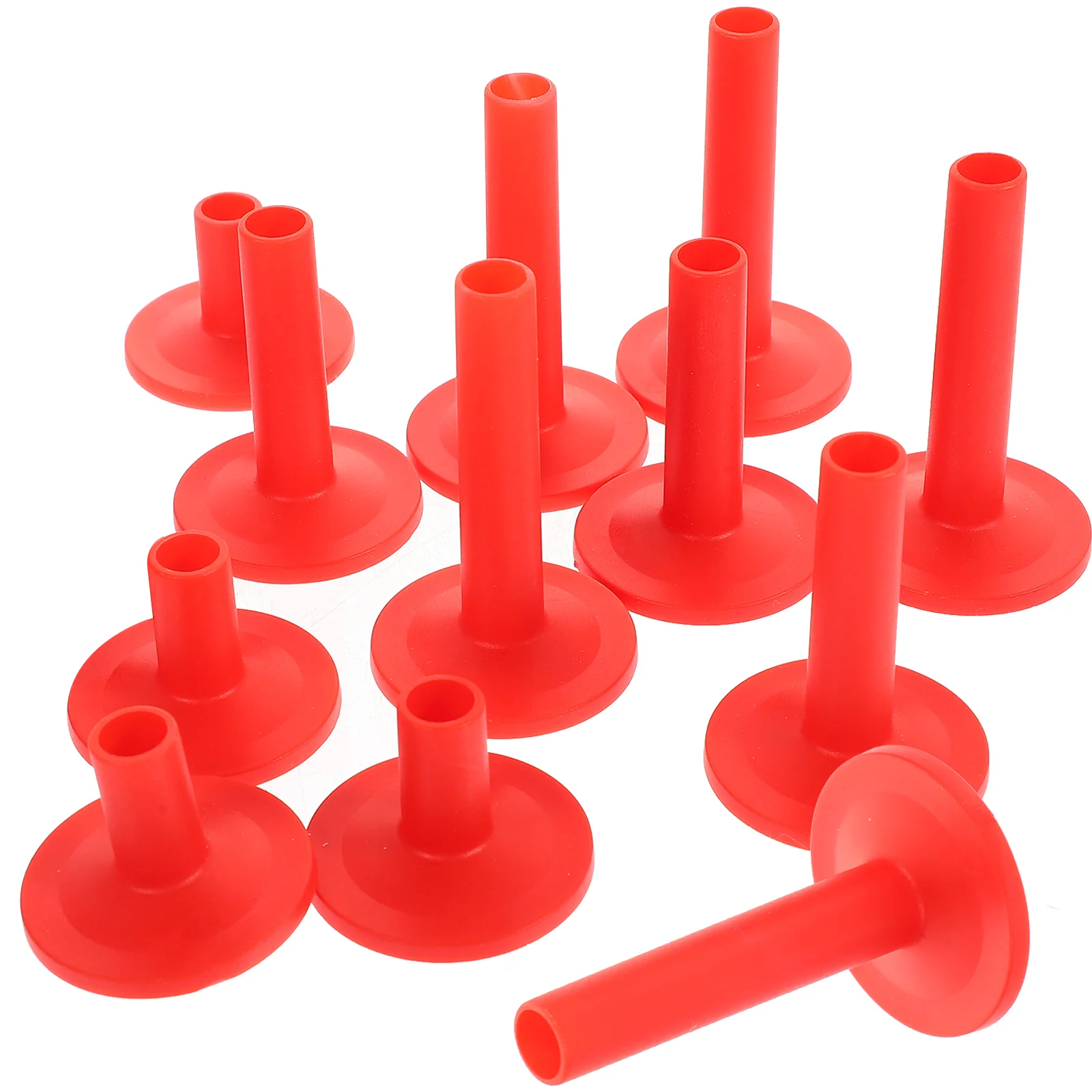 12 Pcs Drum Kit Cymbal Support Supply Sleeves Electric Plastic Flanged Replacement