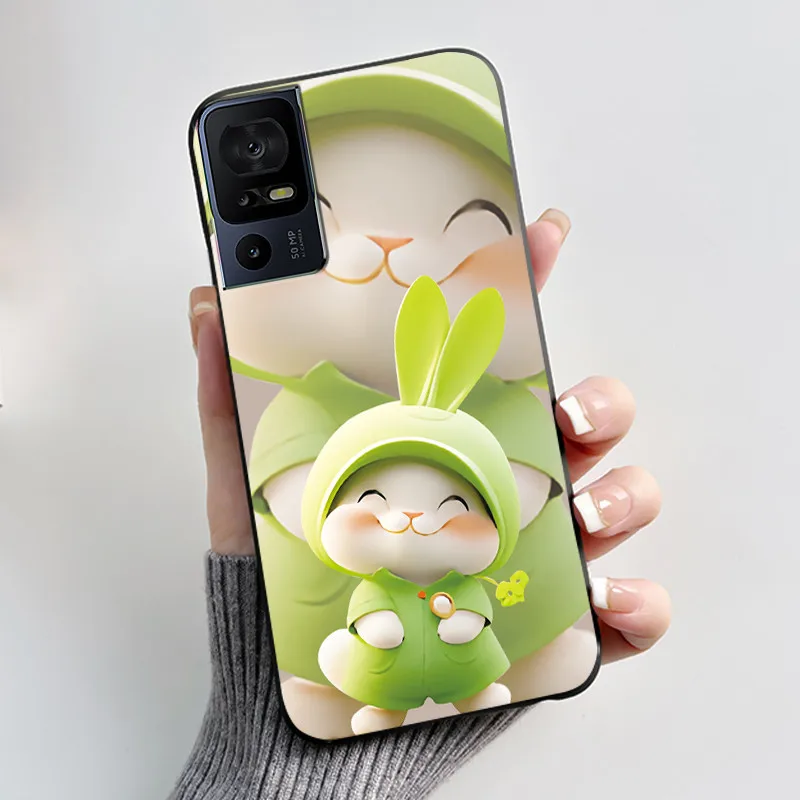 Luxury Cute Cartoon Black Soft Silicone Protective Phone Case