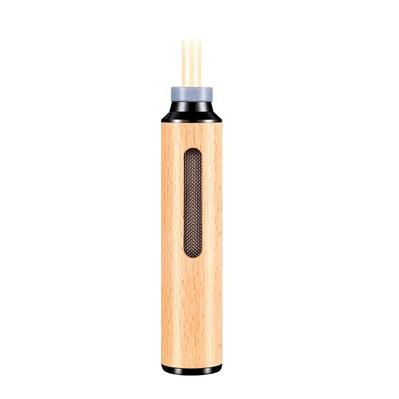 Mini Walnut Wood Ashtray for Driver Car Cigarette Holder Tobacco Smoking Pipes Anti-ash Tray Smoking Accessories