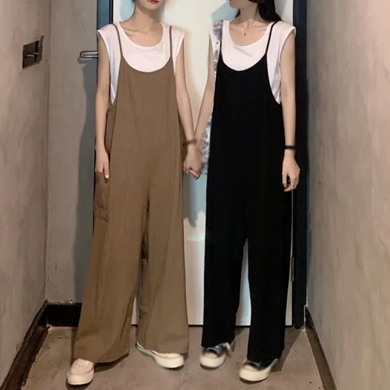 

New women's casual wide leg jumpsuit pants