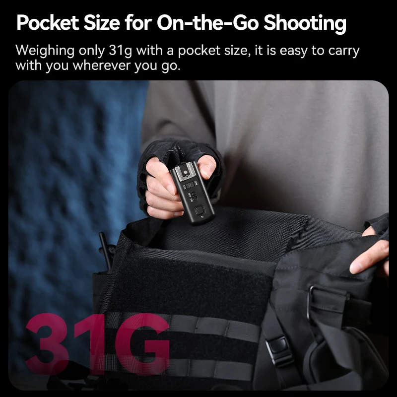 Ulanzi TT-01 Wireless Flash Trigger for Ulanzi F32 with Universal Hot Shoe Mount for Sony Canon Nikon Fuji Olympus Pentax Camrea