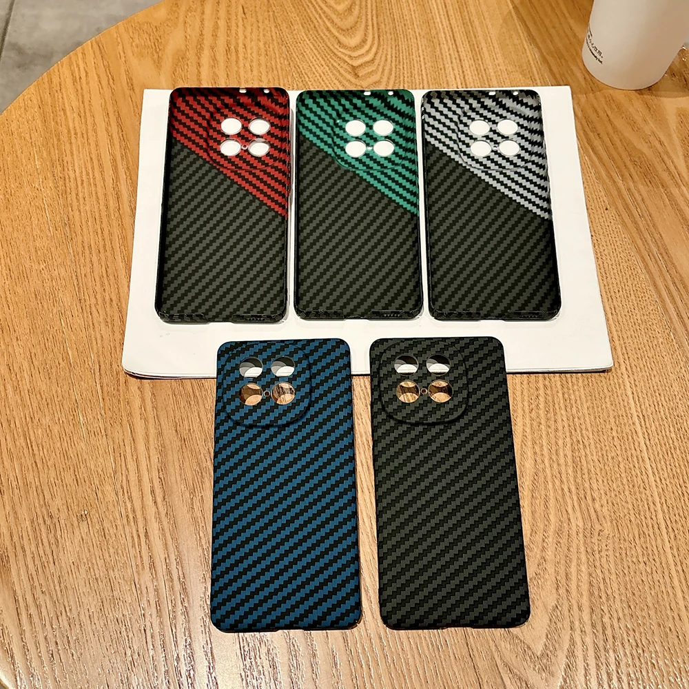 Slim Carbon Fiber Pattern PC Hard Phone Case with Camera Protection Cover