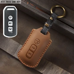 Deluxe Key Case for Honda Motorcycle - Premium 2/3 Button Accessory (Brown)