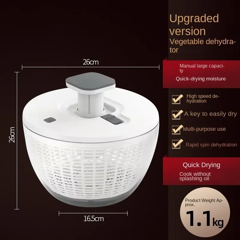 Automatic Electric Salad Spinner Food Strainers Salad Making Tool Multifunctional Vegetable Washer Vegetable Dryer Mixer