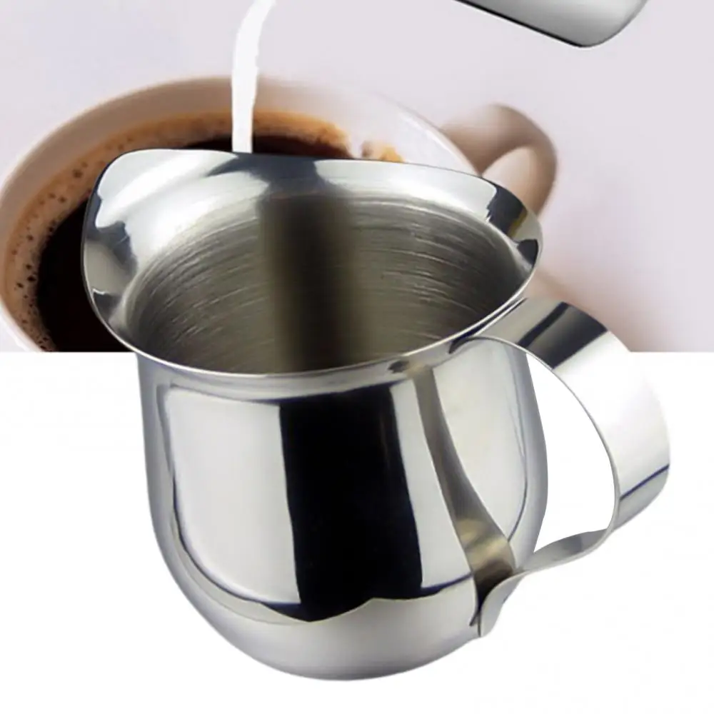 60/90/150/240ml Milk Jugs Stainless Steel Milk Frothing Jugs Coffee Pitcher Pull Flower Cup Cappuccino Coffee Pot Espresso Cups milk frother jug milk frothing jug