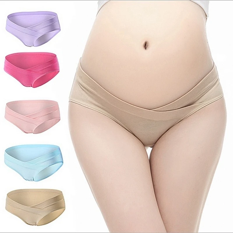 Cotton Maternity Panties High Waist Adjustable Belly Pregnancy