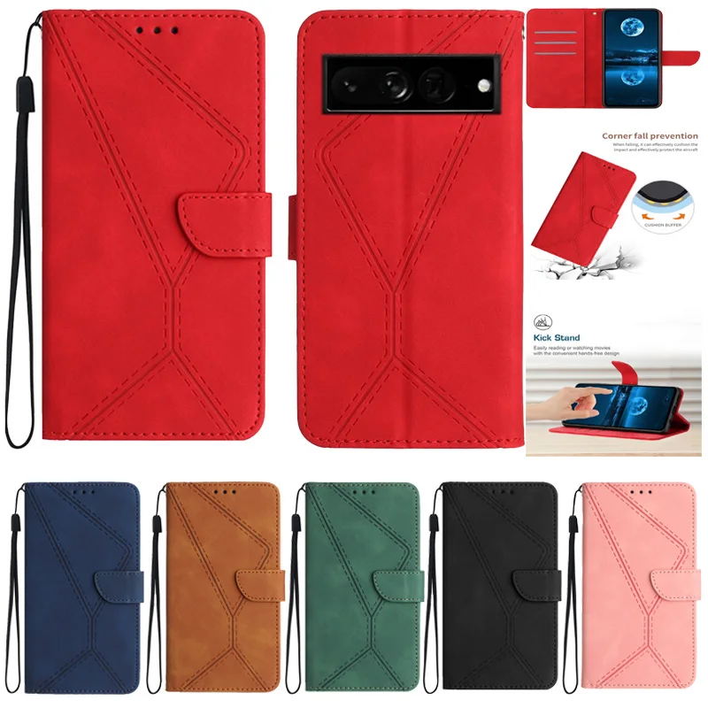 Per Google Pixel 7 Pro Flip Case Pixel 7Pro Pixel 7A 7A Fundas On Per Google Pixel 6 Pro 6A 6A Capa Magnetic Coque Leather Cover