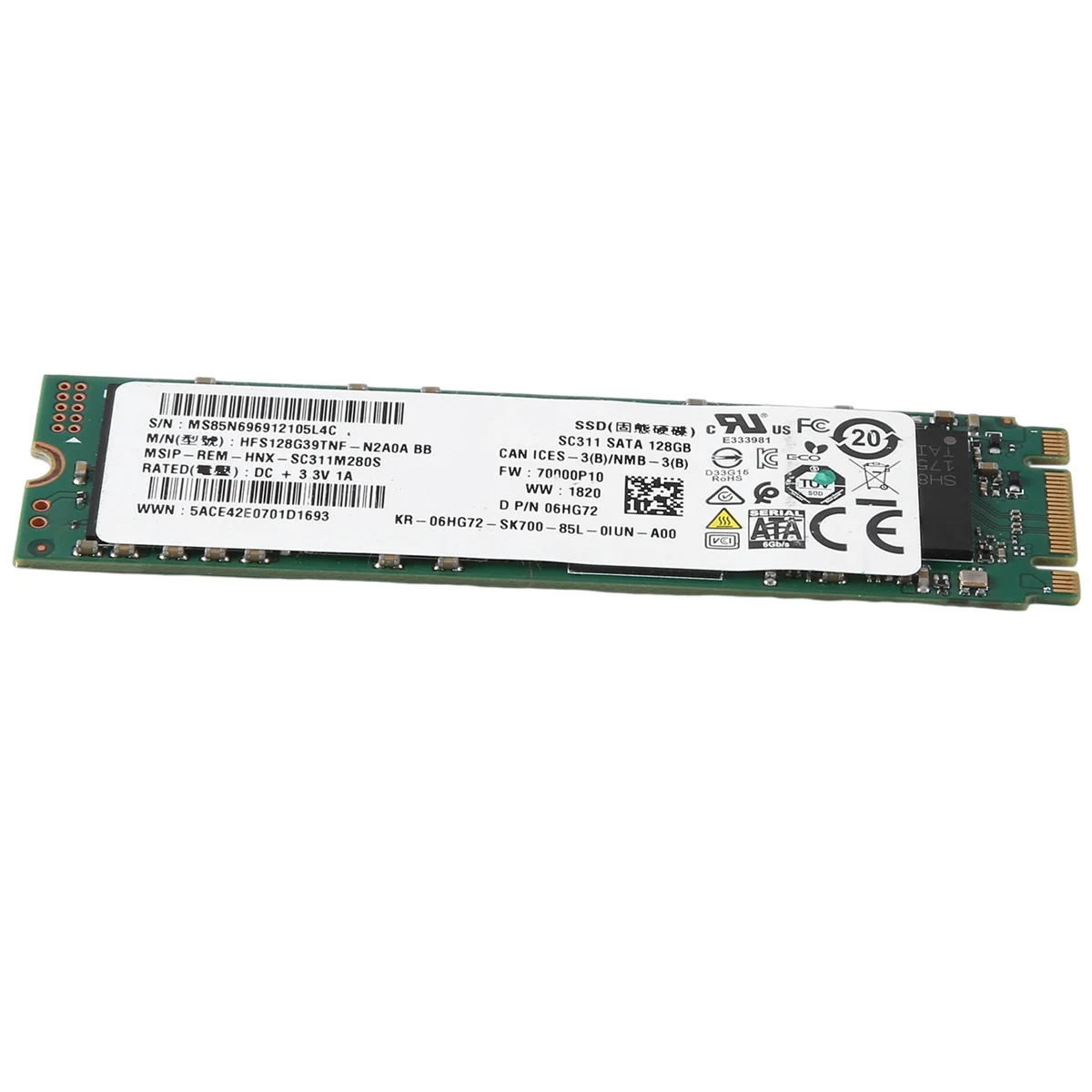 ũž Ʈ ǻͿ HFS128G39TNF-N2A0A, SK ̴н SC311 128GB SATA SSD, BB M.2 SSD, 6Gbps, 2X