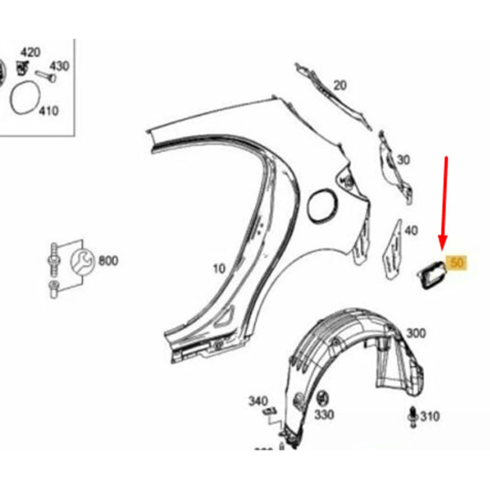 실용적인 유용한 에어 벤트 플랩 자동차 부품, ABS 블랙 방진 액세서리, 내구성 하이 퀄리티, A1768302700