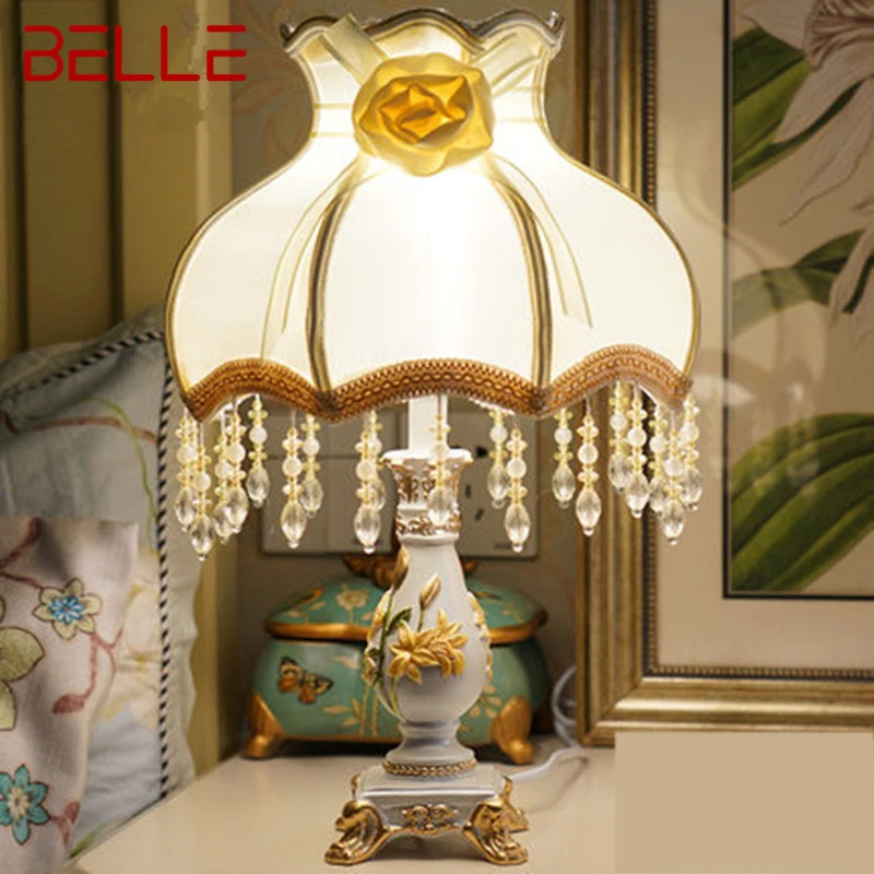 

BELLE Contemporary Dimming Table LED Lamp Creative Resin Desk Lighting Modern Decoration For Home Marriage Room Bedside