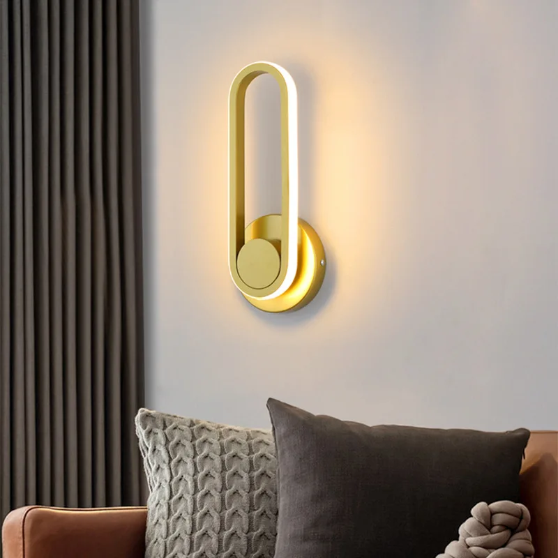 Modern LED Wall Lamp 330&deg; Rotatable Adjustable For Bedroom Bedside Wall Sconce Indoor Home Decoratioan Lighting Fixture Luster