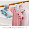 4Pcs Children Clothes Hanger Portable Display Baby Clothing Organizer Hangers Windproof Home Kids Closet Storage Hanger Racks 4